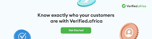 Create an account on Verified africa, get started, address verification fintech